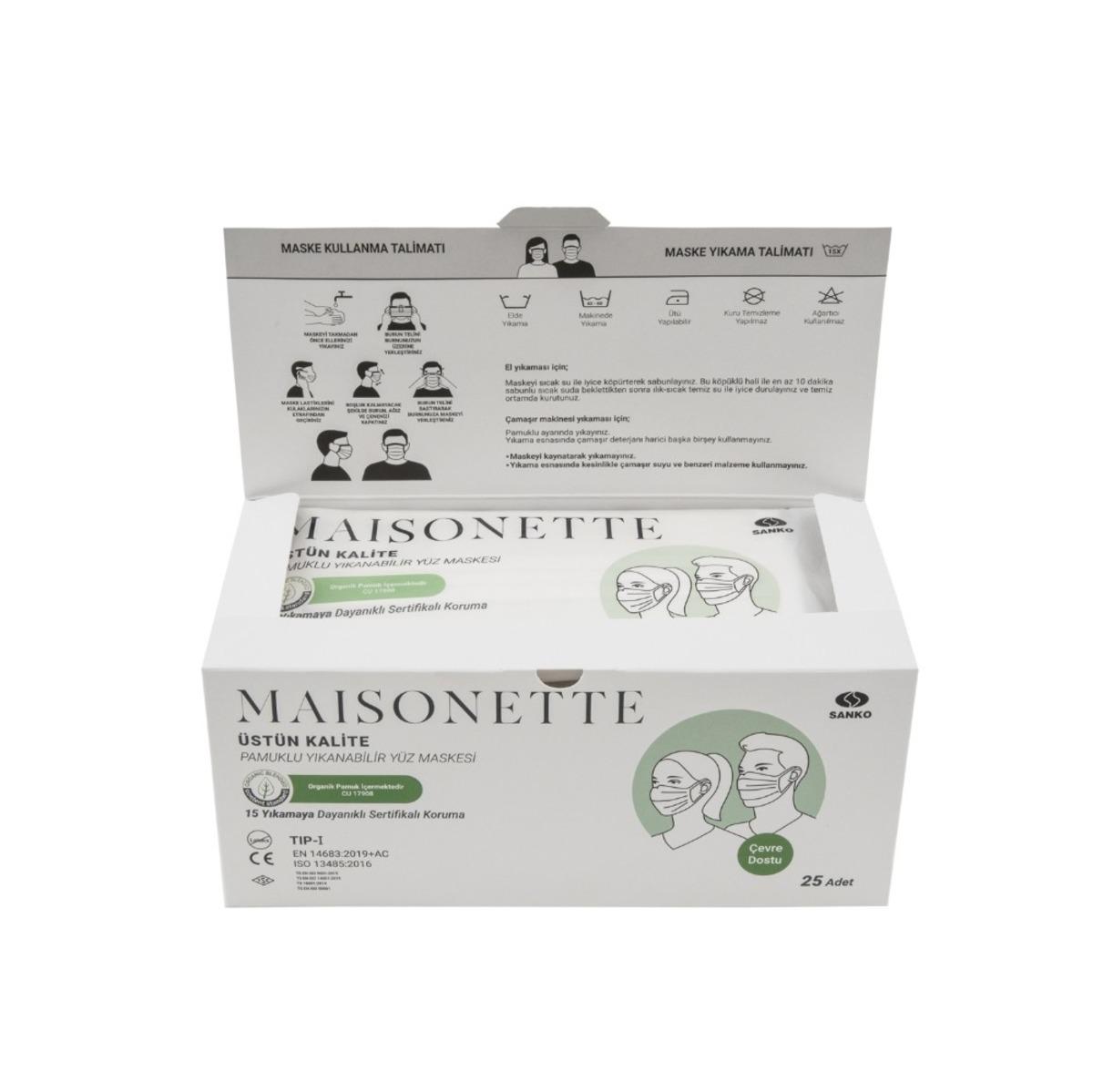 Pamuklu ve yıkanabilir y&uuml;z maskeleri