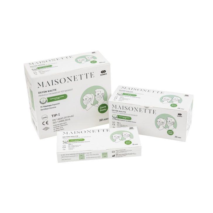 Pamuklu ve yıkanabilir yüz maskeleri G3