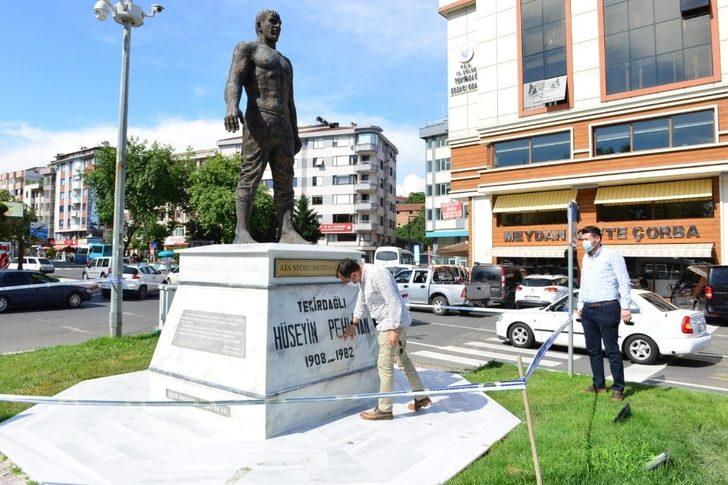 Hüseyin Pehlivan Anıtı yenileniyor G3