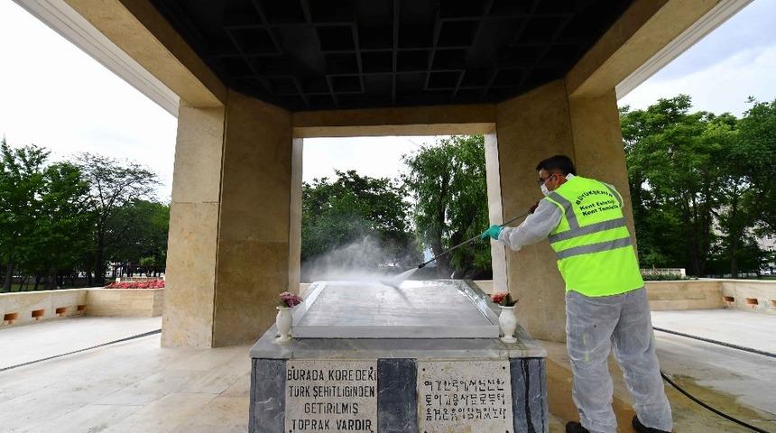 Kore şehitleri anıtı etkinlikler için hazırlandı