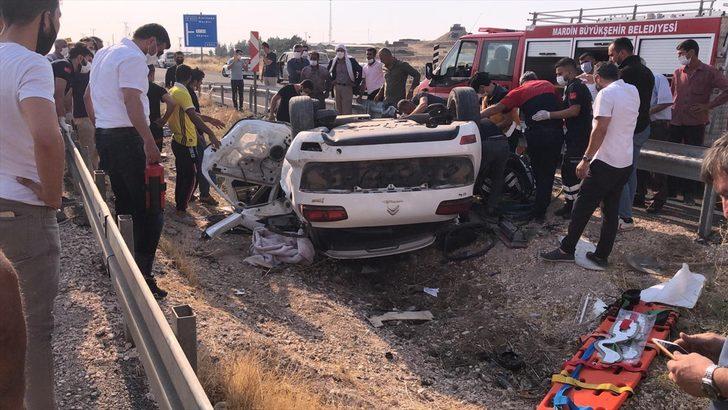 Mardin'de trafik kazası: 1 ölü, 1'i bebek 2 yaralı G2