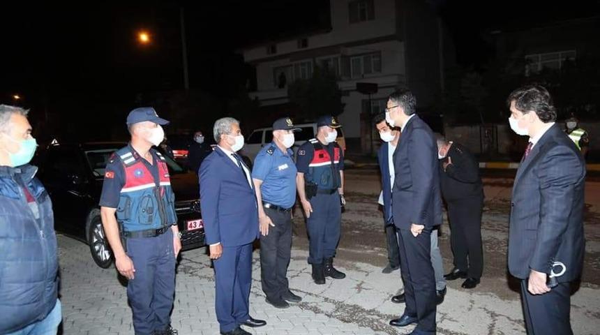 Vali Ali &Ccedil;elik, karantina b&ouml;lgesinde incelemelerde bulundu