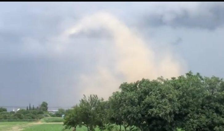 Önce gökyüzünde hortum görüldü, sonra çatılar yerle bir oldu G1