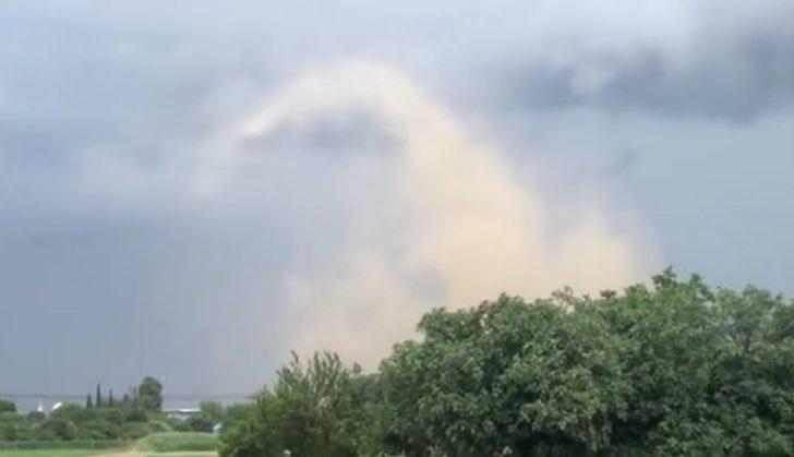 Önce gökyüzünde hortum görüldü, sonra çatılar yerle bir oldu G2