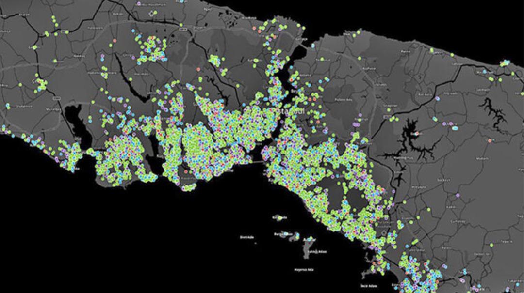 İstanbul'da b&uuml;y&uuml;k tehlike! İşte il&ccedil;e il&ccedil;e koronavir&uuml;s vaka yoğunluk haritası
