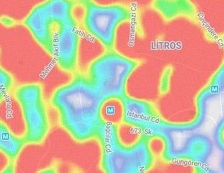 İstanbul'da büyük tehlike! İşte ilçe ilçe koronavirüs vaka yoğunluk haritası G5