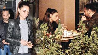 Hande Subaşı ve Can Tursan yemekte