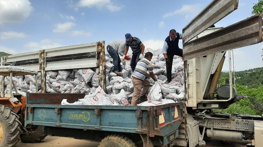 Hisarcık&rsquo;ta 463 aileye k&ouml;m&uuml;r yardımı