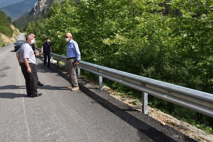 Kayak Merkezi yoluna "otokorkuluk" yapımı başlatıldı G3