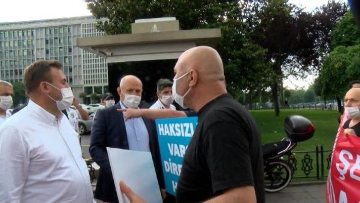 İBB önünde İSPARK’tan atılan işçilerden protesto G2