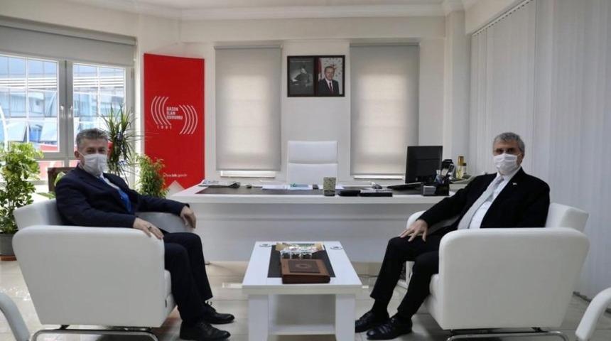 Başkan Y&uuml;ce&rsquo;den, BİK Şube M&uuml;d&uuml;r&uuml; &Ccedil;orbacı&rsquo;ya ziyaret