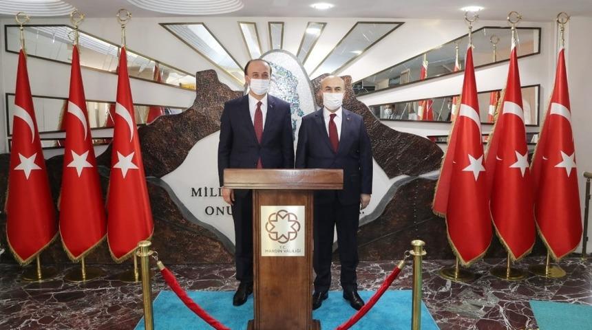 Şanlıurfa Valisi Erin&rsquo;den Mardin Valisi Demirtaş&rsquo;a hayırlı olsun ziyareti