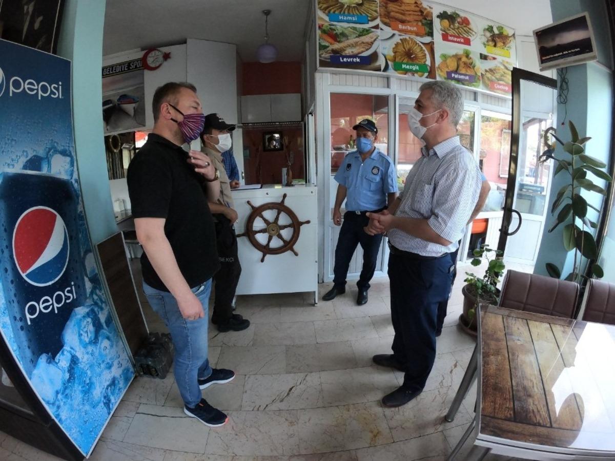 Fatsa&rsquo;da maske ve hijyen denetimi