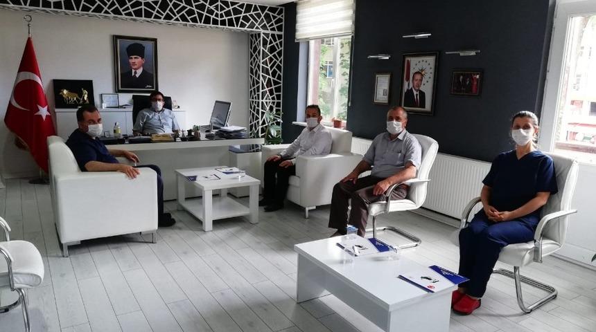 Kaymakamdan sağlık &ccedil;alışanlarına başarı belgesi