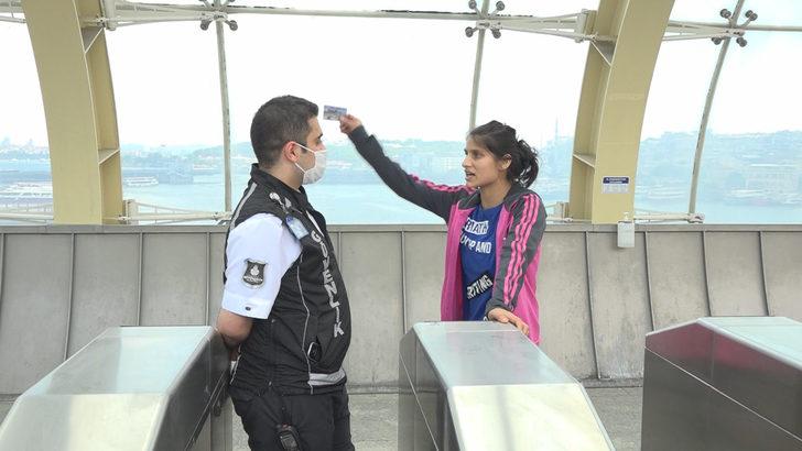 Metroya maskesiz binmek isteyen kadın ortalığı birbirine kattı G2