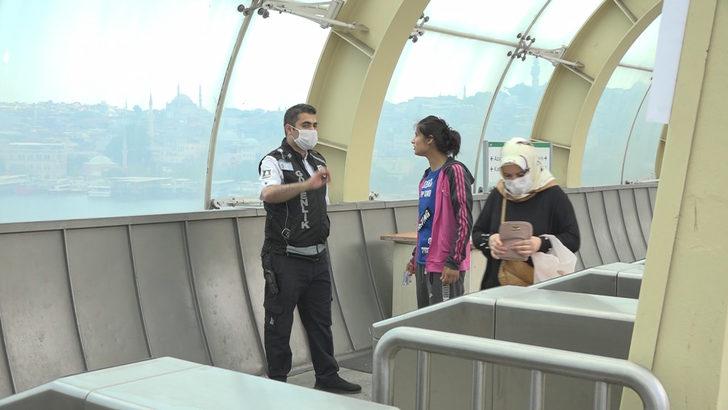 Metroya maskesiz binmek isteyen kadın ortalığı birbirine kattı G3