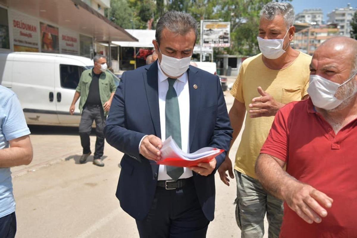 Başkan Soner &Ccedil;etin, yağmur mağduru esnafı ziyaret etti