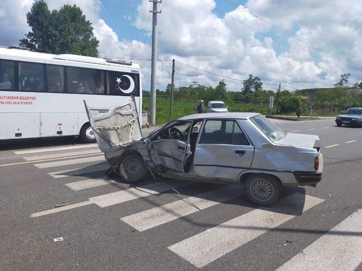 Takla atan araçtan yaralı olarak çıkarıldı G2