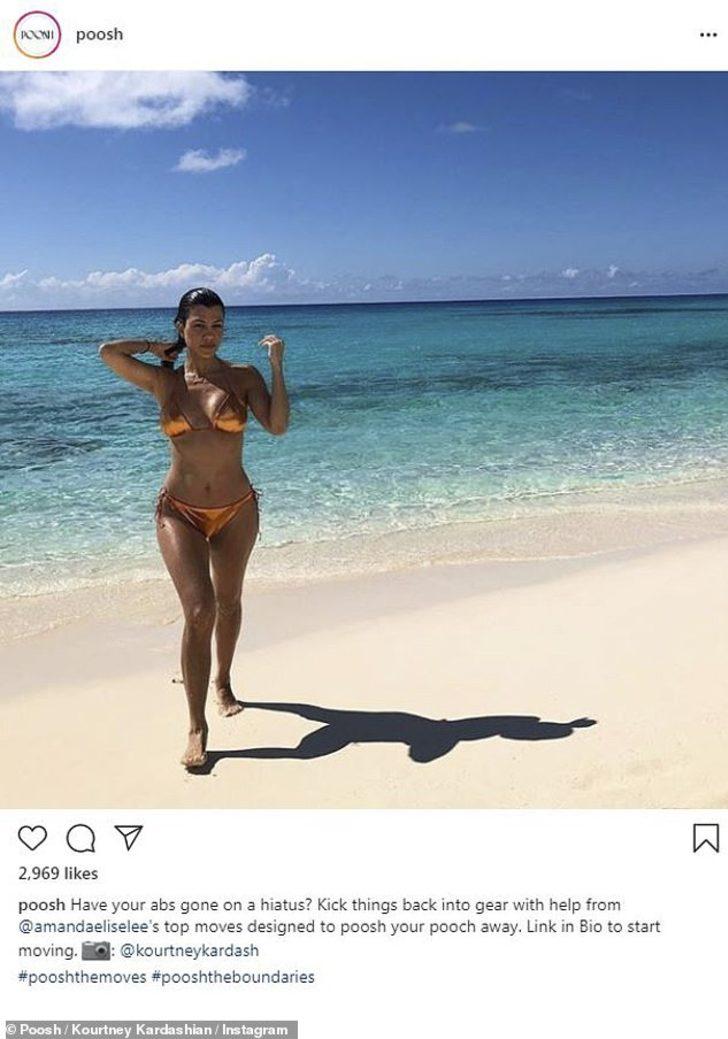 Kourtney Kardashian parlak bikinisiyle beğeni topladı G1
