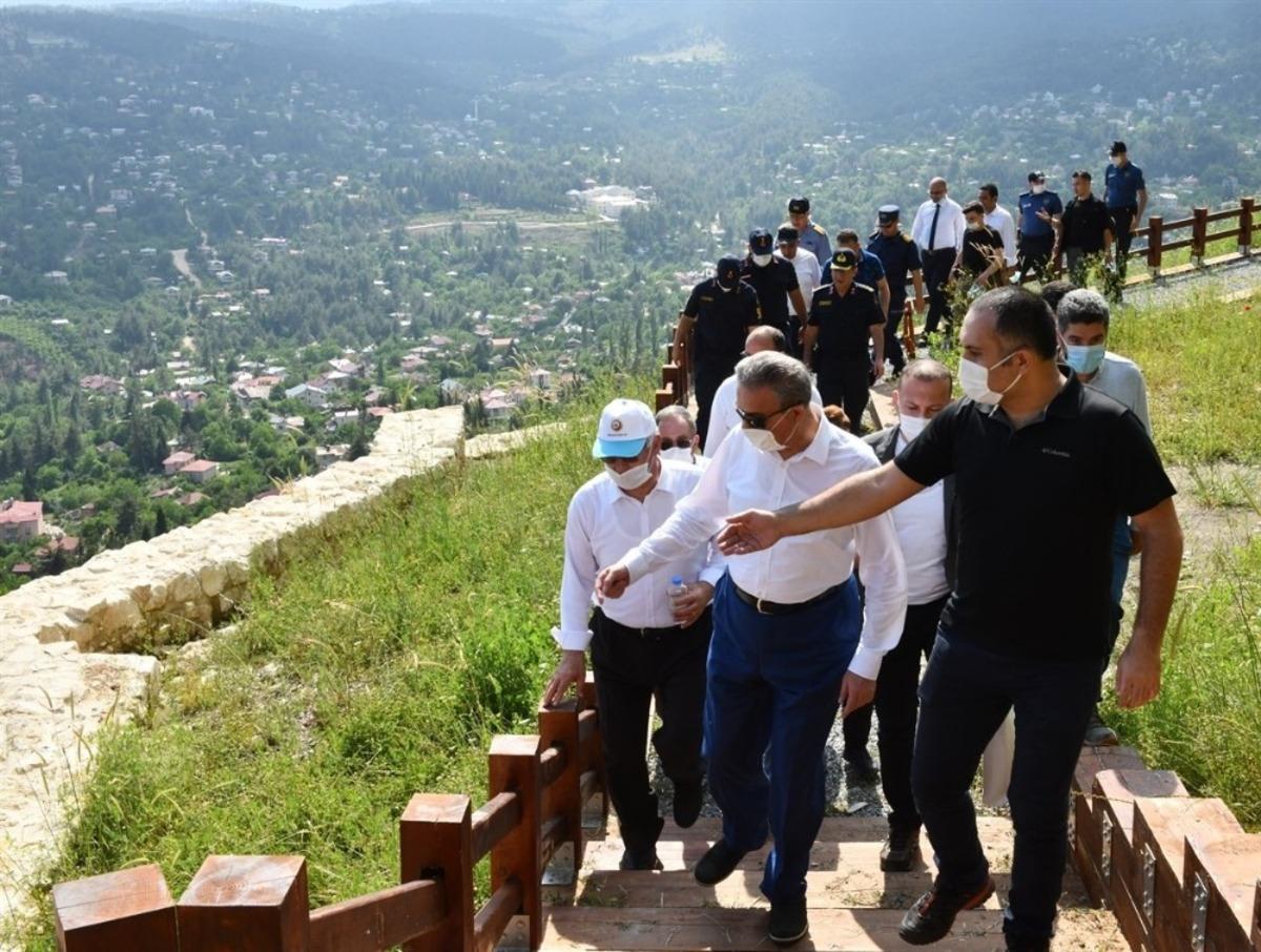 Vali Su, &Ccedil;amlıyayla&rsquo;nın turizm alanlarında incelemelerde bulundu