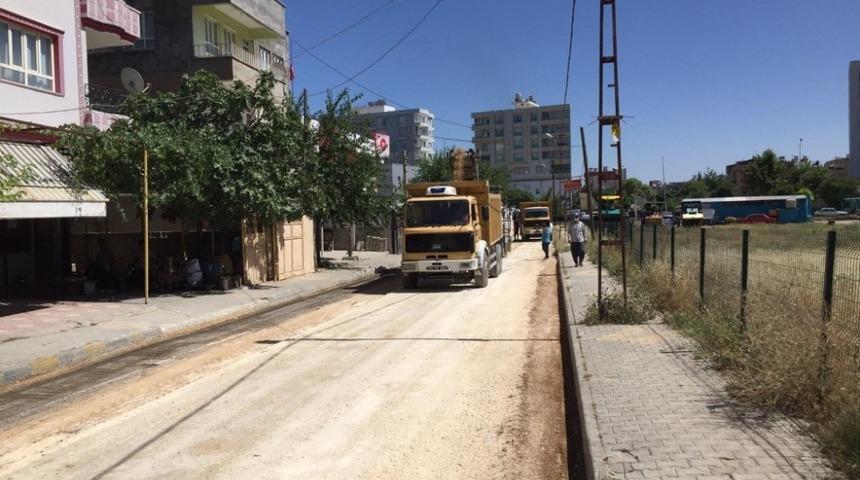 Mehmet Akif Mahallesinde asfalt &ouml;ncesi hazırlık &ccedil;alışması