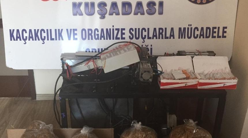 Kuşadası&rsquo;nda ka&ccedil;ak sigara ve t&uuml;t&uuml;n operasyonu