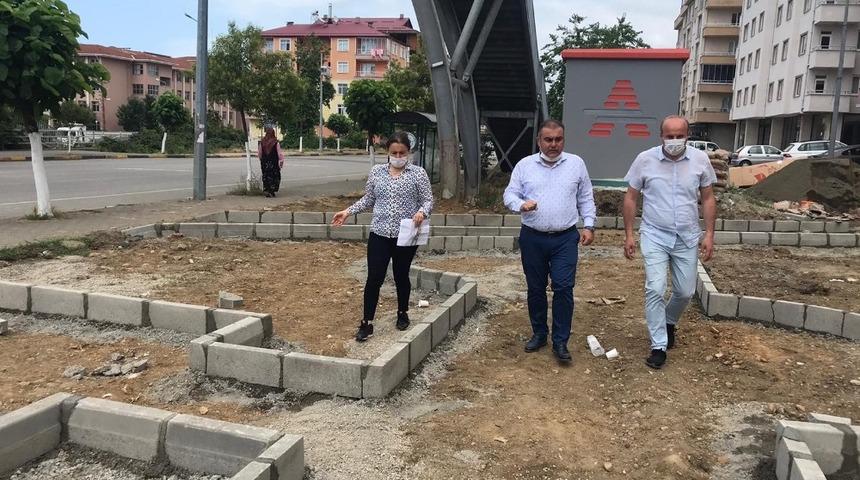 G&ouml;rele Belediyesi&rsquo;nden park ve bah&ccedil;e &ccedil;alışması