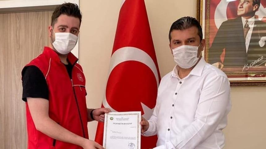 Vefa destek grubuna teşekk&uuml;r belgesi verildi