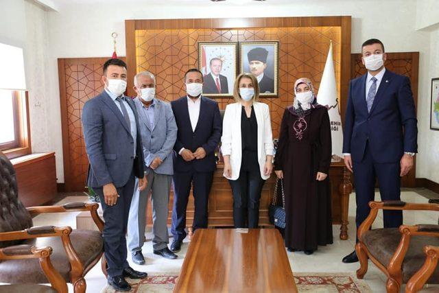 Ürgüp Belediye Başkanı Aktürk ve AK Parti İlçe Başkanı Kahraman Vali Becel’i ziyaret etti