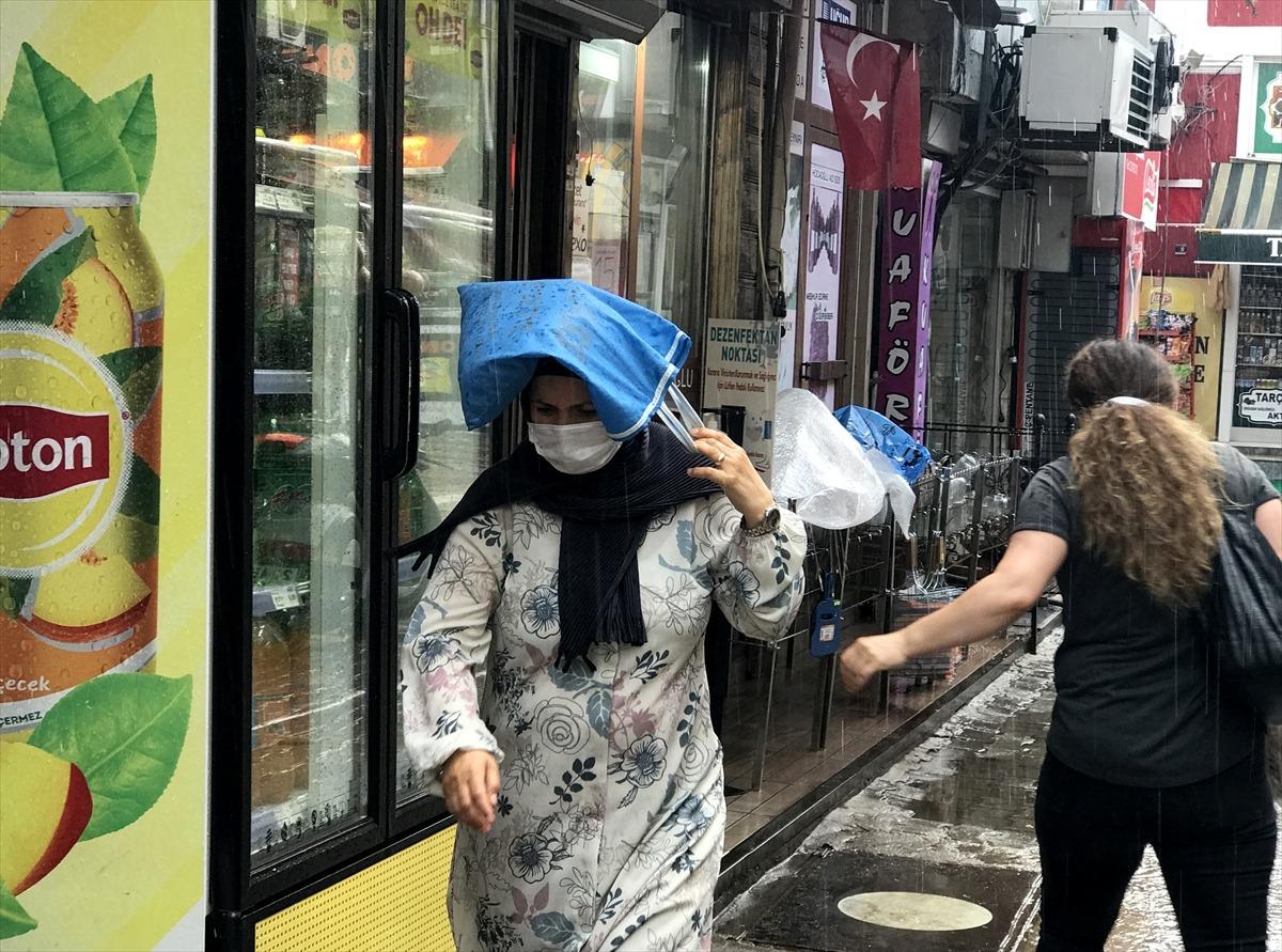 Edirne'de sağanak etkili oldu