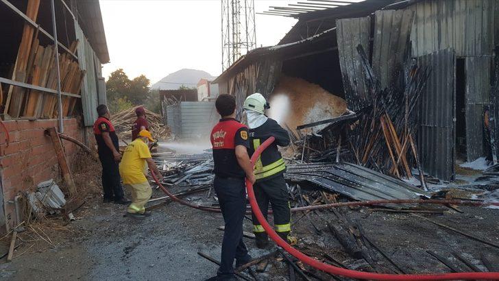 Muğla'da kereste deposunda çıkan yangın maddi hasara neden oldu G2