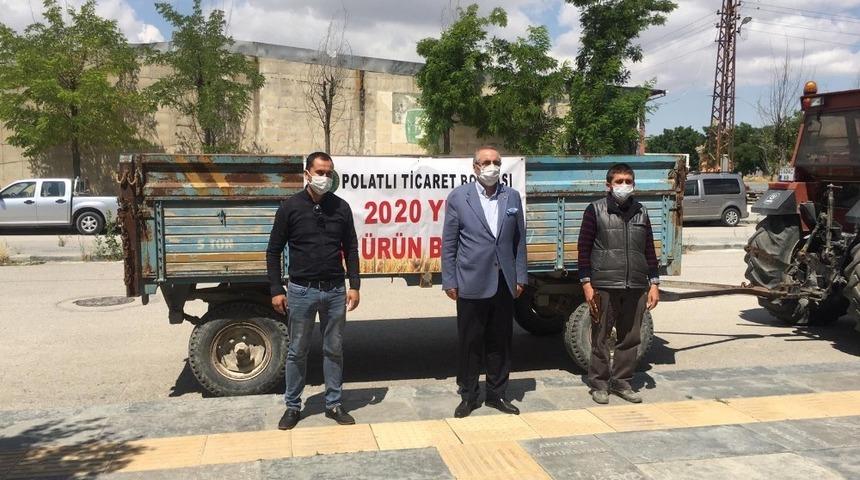 Polatlı’da hasadı yapılan buğdayın satışı gerçekleştirildi