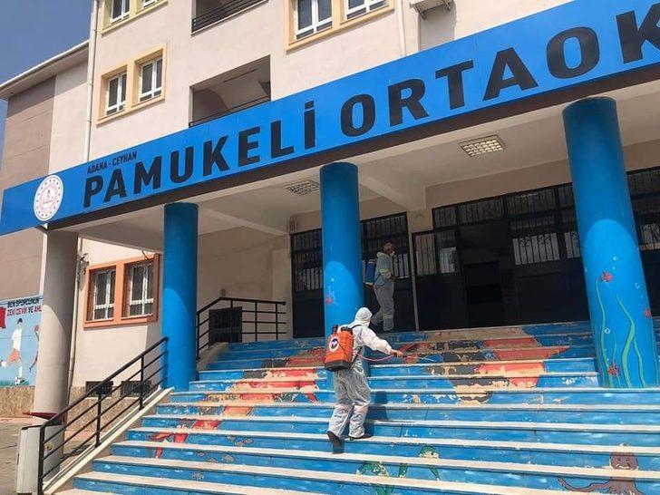 Ceyhan’da okullar YKS için dezenfekte edildi G4