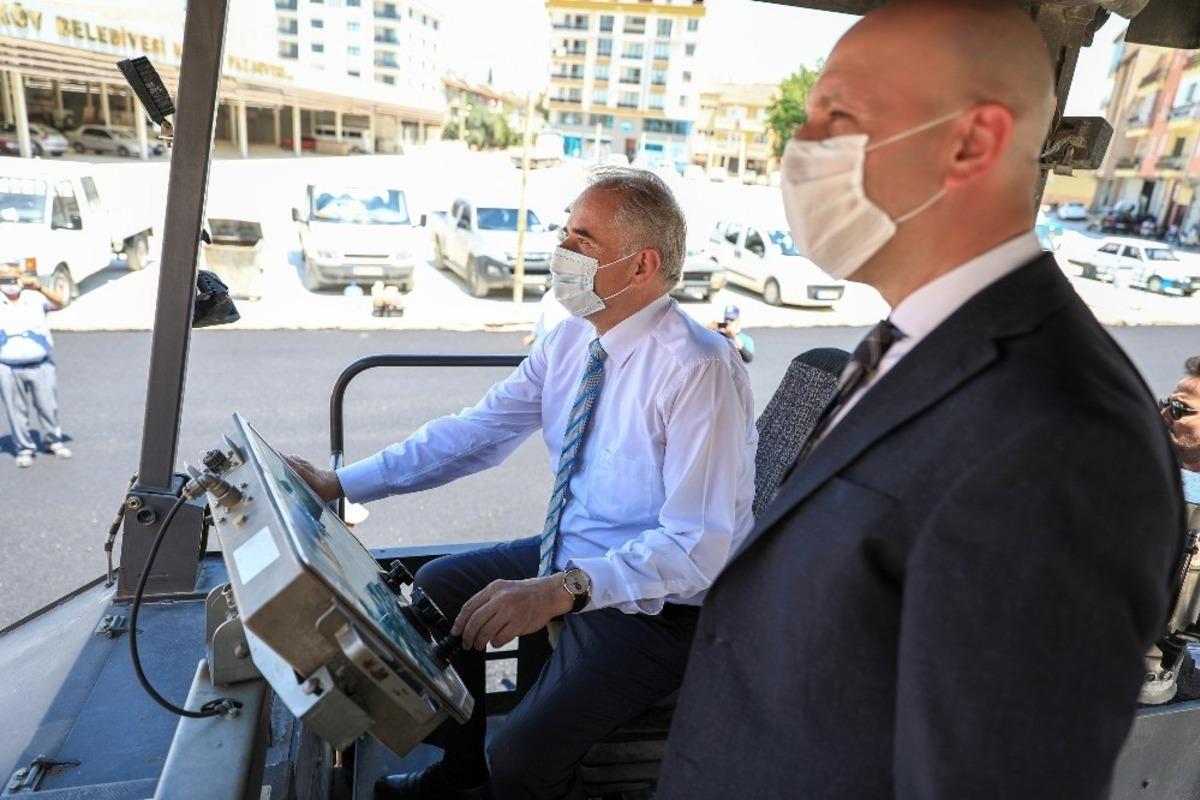 Altyapı &ccedil;alışmaları biten Sarayk&ouml;y&rsquo;de asfalt &ccedil;alışmaları başladı