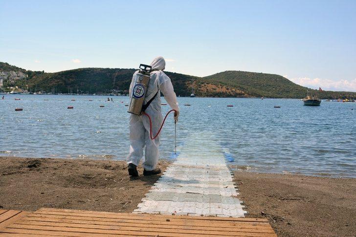 Engelsiz plajlara Kovid-19 önlemi G3