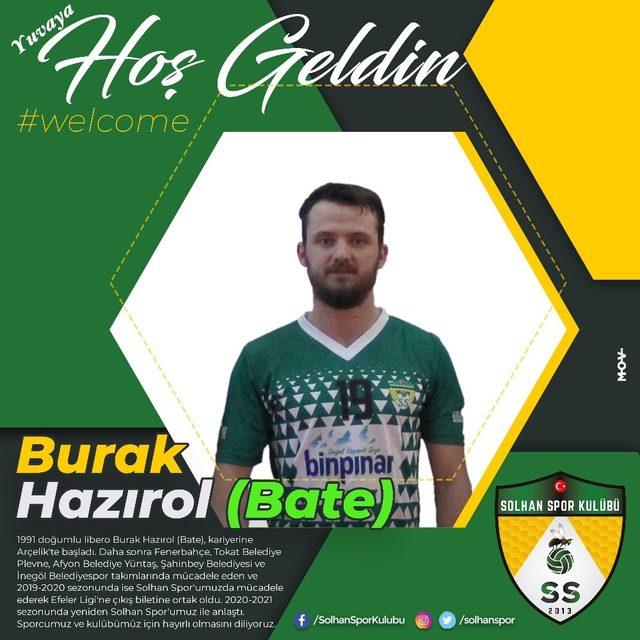 Solhan Spor Burak Hazırol ile tekrar anlaştı