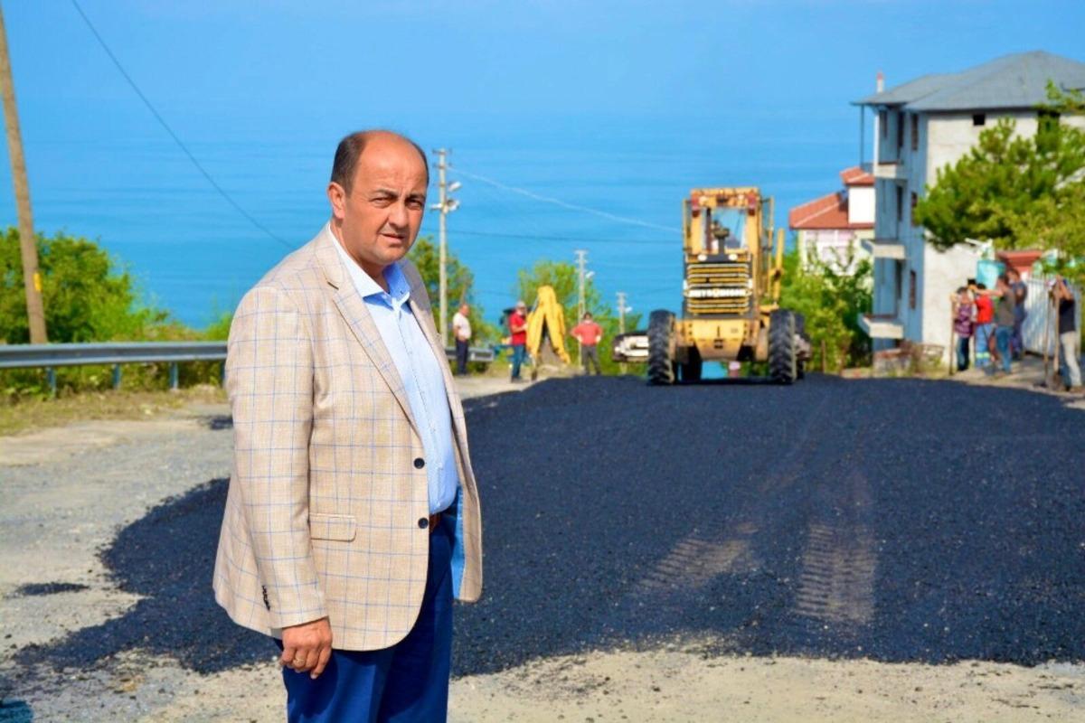 G&uuml;l&uuml;&ccedil;&rsquo;e 400 ton sıcak asfalt d&ouml;k&uuml;ld&uuml;
