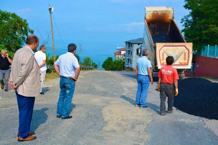 Gülüç’e 400 ton sıcak asfalt döküldü G3