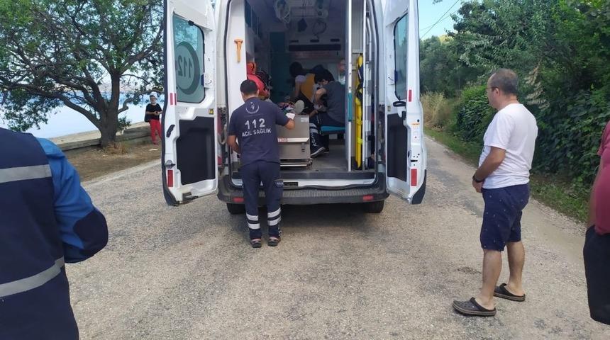 Erdek’de Pat pat ile trafik kazası 1 yaralı