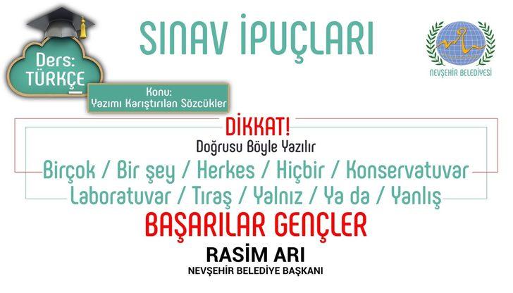 Nevşehir Belediye Başkanı Rasim Arı'dan YKS öncesi son tüyolar G5