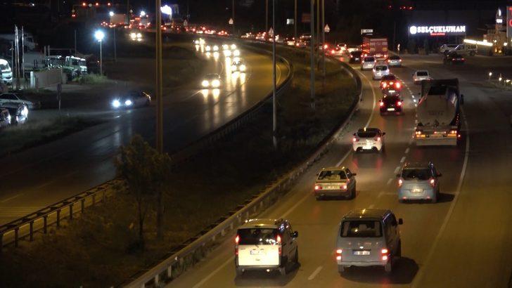 43 ilin geçiş güzergahındaki trafik yoğunluğu havadan görüntülendi G4