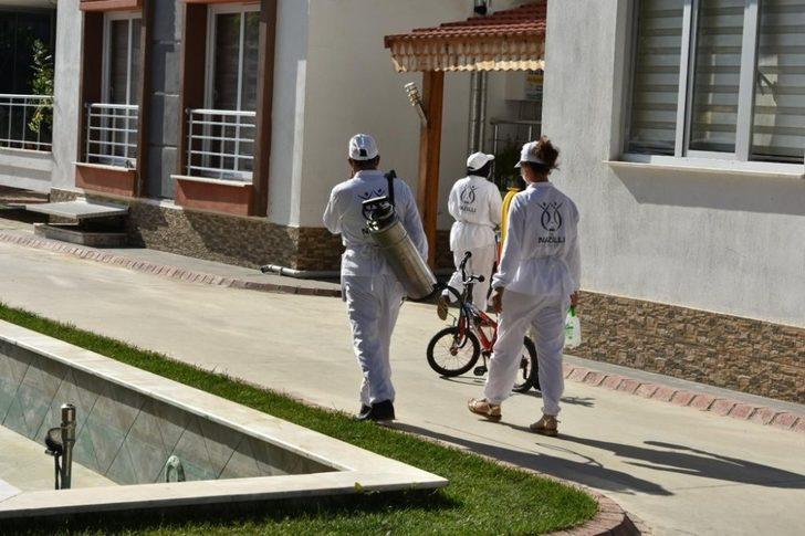 Nazilli Belediyesi, Yeşil Mahalle’de dezenfeksiyon çalışmalarına başladı G4