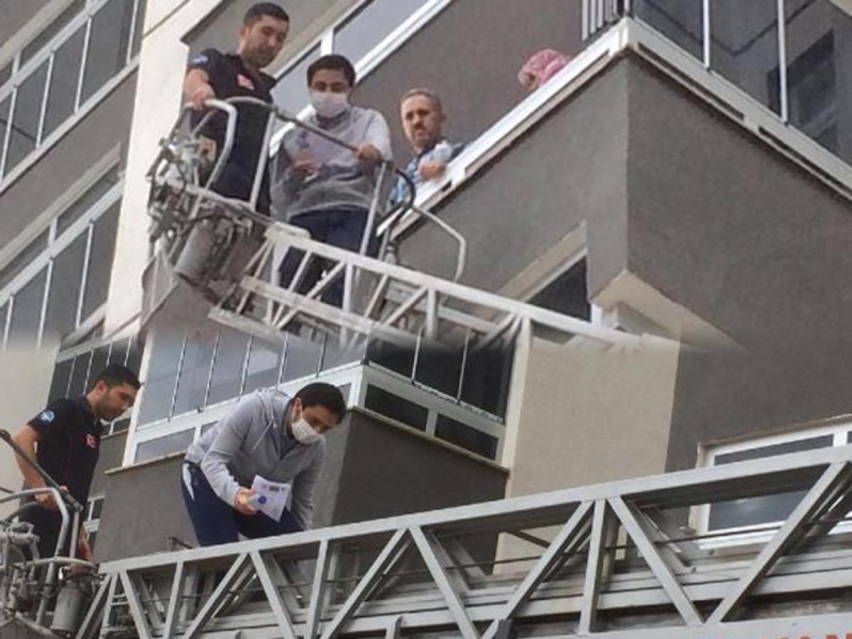 Yer: Tokat! Sınava itfaiye merdiveniyle yetişti