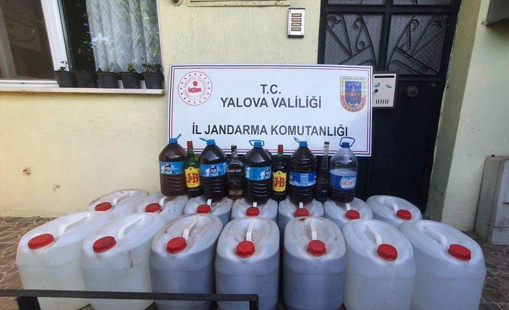 Yalova'da 5 bin 500 litre kaçak içki ele geçirildi G2