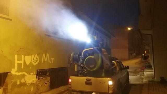 Bayburt’ta sivrisineklere karşı ilaçlama çalışması yapıldı