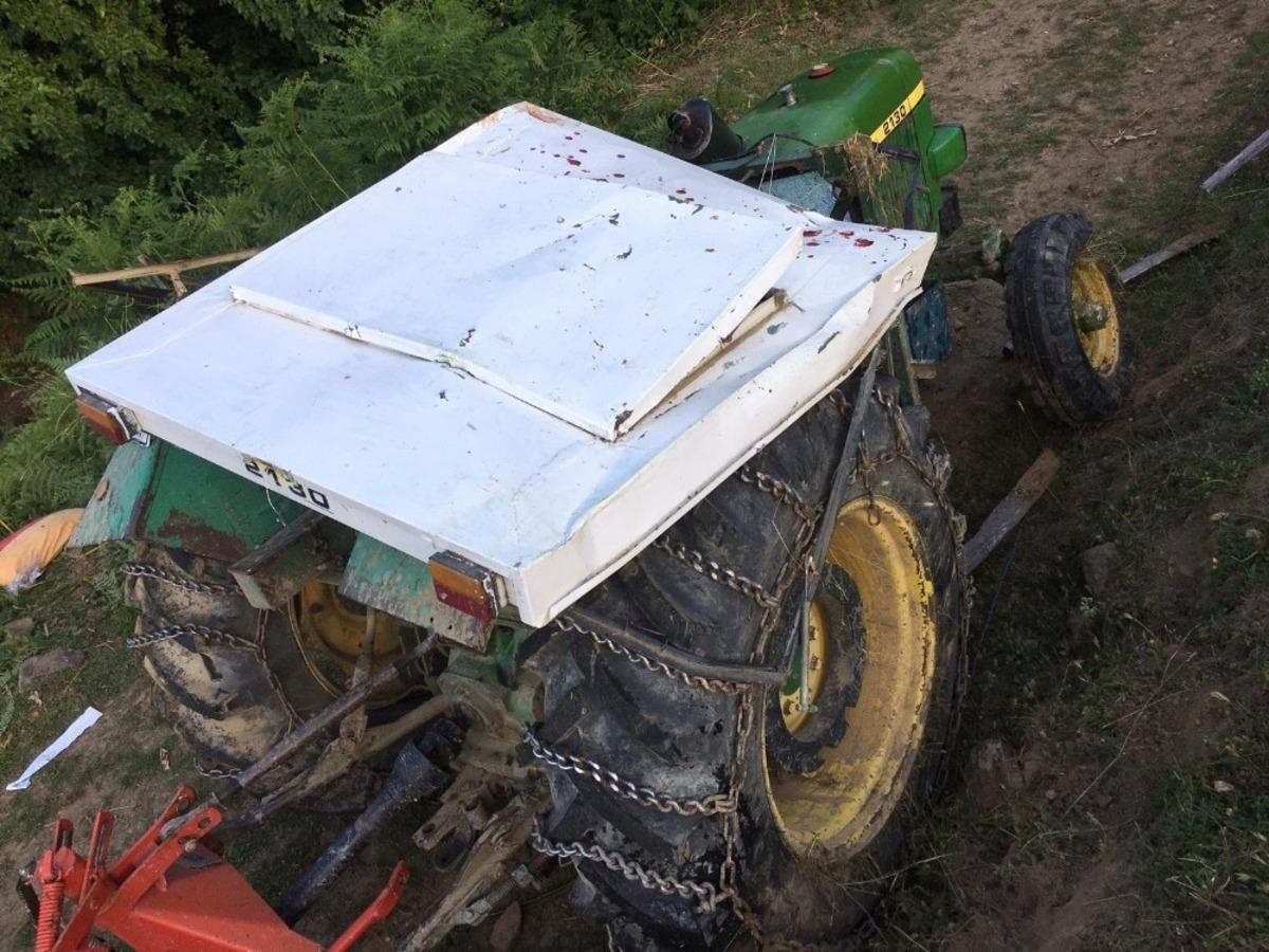 Samsun&rsquo;da trakt&ouml;r devrildi : 1 &ouml;l&uuml;