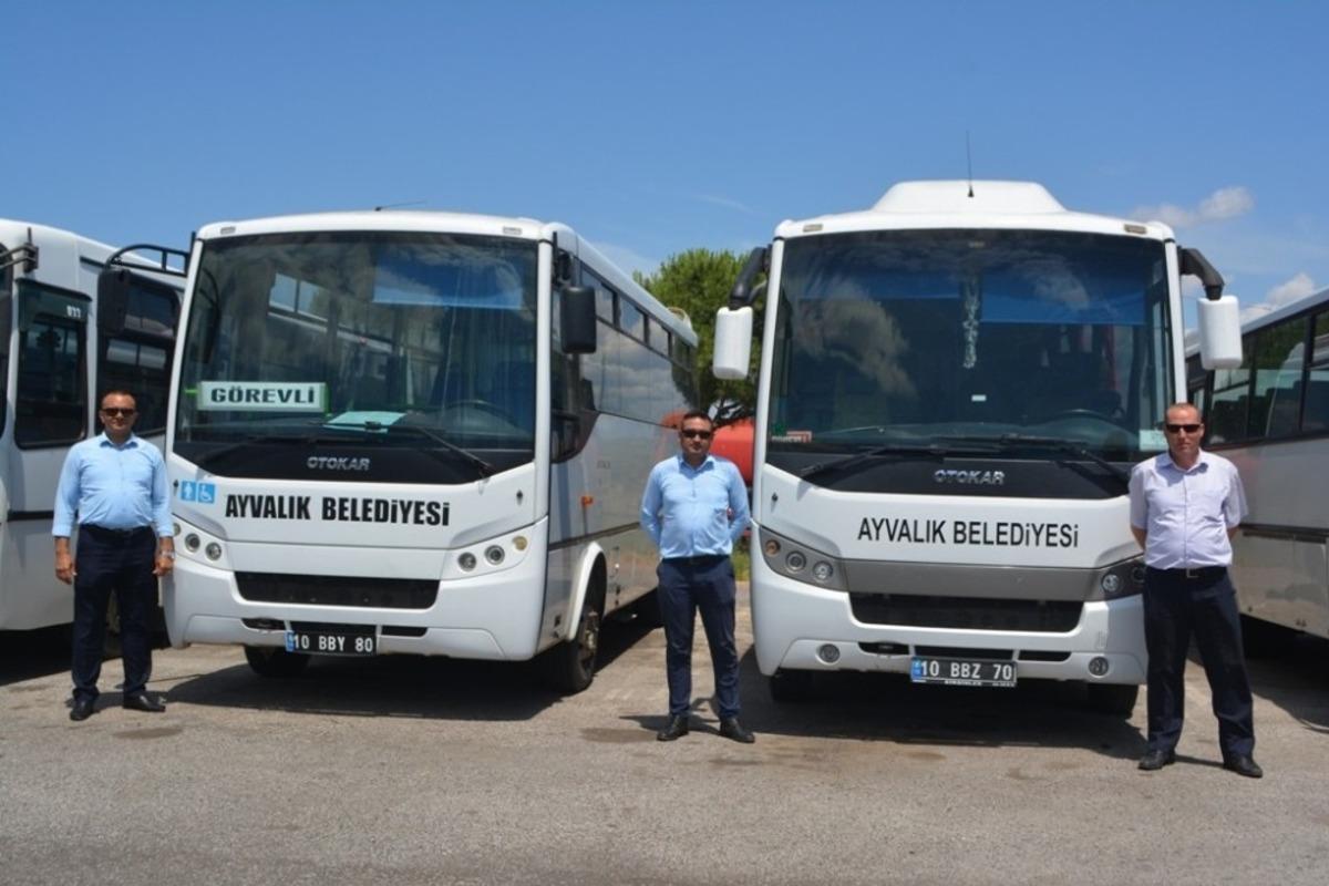 Ayvalık Belediyesi  YKS i&ccedil;in otob&uuml;sler kaldırdı