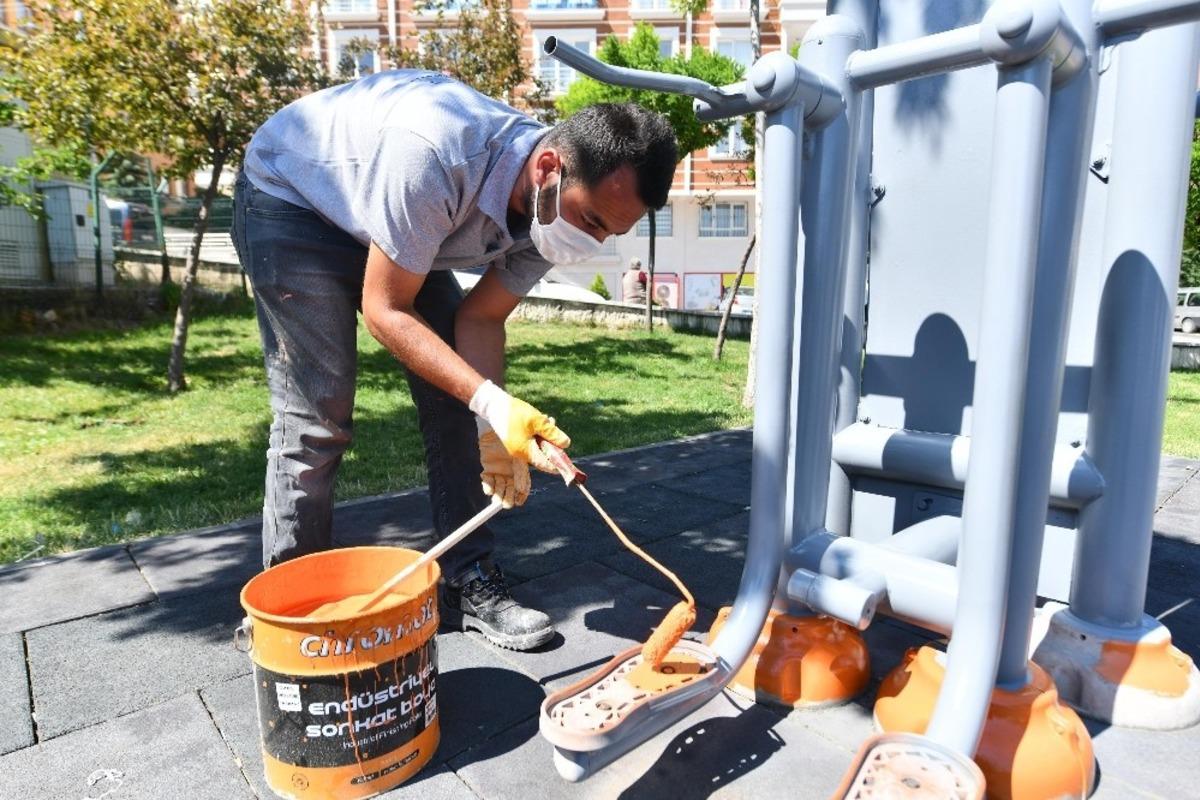 Mamak&rsquo;ın parkları yenileniyor