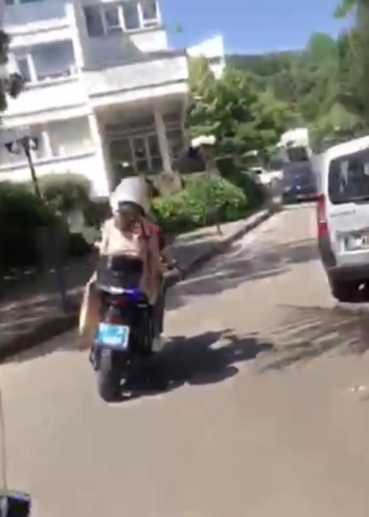 Okul &ouml;n&uuml;nde kimliğini kaybetti, yunus ekipleri devreye girdi