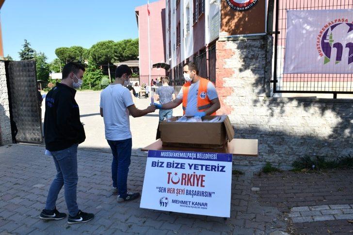 Belediyeden YKS adaylarına maske ve hijyen desteği G3
